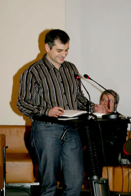 D. Pablo Martínez Cánovas, en un momento de la presentación