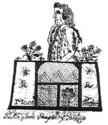 Dibujo del blasón concedido a Sempere, realizado por el escritor  oriolano, Montesinos