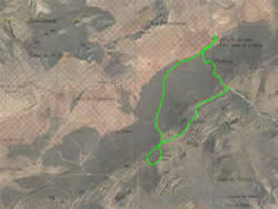 Mapa itinerario de la Sierra del  Navajo